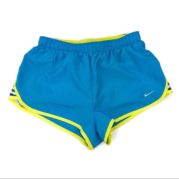 Nike Dry Fit Running Shorts + Brief Electric Blue - Picture 2 of 8